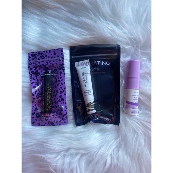 Tarte Makeup Sample Bundle; Maneater Mascara Hydrating Primer & Setting Spray - Picture 1 of 5